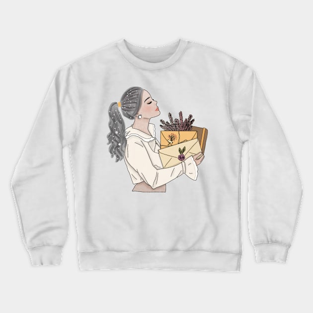 Lovely girl Crewneck Sweatshirt by piscoletters